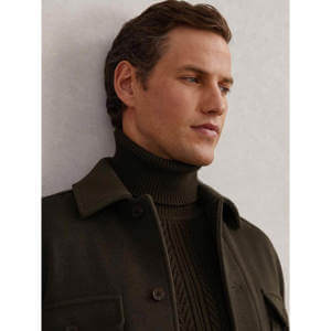 REISS Liam Wool-Blend Twin-Pocket Overshirt